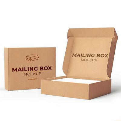 Özel Logo Tasarımı CMYK / PANTONE Yazdırma Geri dönüştürülebilir Dalgalanmış Kağıt Lüks Deri Bakımı Kozmetik Paketleme Posta Kutusu