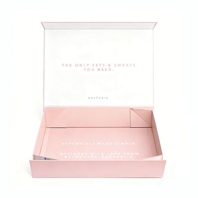 Yüksek Kaliteli Lüks Giyim Paketi Özel Ekolojik Arkadaşça Manyetik Katlanabilir hediye kağıt kutuları İç çamaşırı için