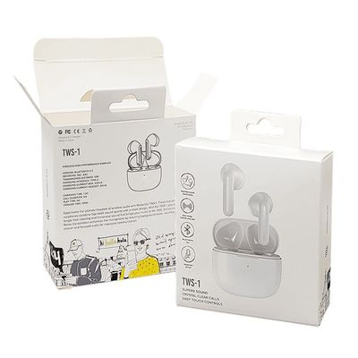 Beyaz Kağıt Tuck End Box Laçlı Kulaklık Kulaklık Kulaklık Kulaklık Kutusu Paketleme