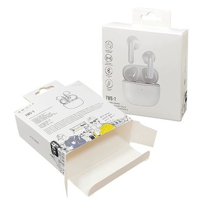 Beyaz Kağıt Tuck End Box Laçlı Kulaklık Kulaklık Kulaklık Kulaklık Kutusu Paketleme