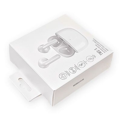 Beyaz Kağıt Tuck End Box Laçlı Kulaklık Kulaklık Kulaklık Kulaklık Kutusu Paketleme