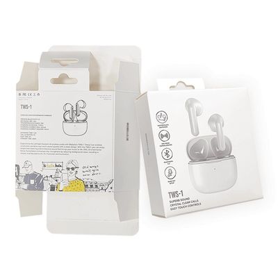 Beyaz Kağıt Tuck End Box Laçlı Kulaklık Kulaklık Kulaklık Kulaklık Kutusu Paketleme