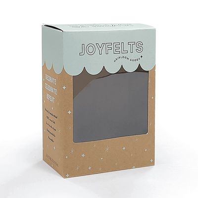 Kahverengi Kraft Kağıt Tuck End Kutusu Paketleme, Açık PVC Pencere Kütesi