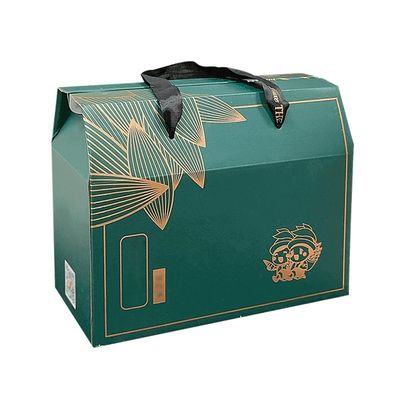 Tekrar kullanılabilir Karton Gıda Paketleme Kutusu Taşınabilir Kraft Gable Kutusu