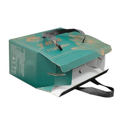 Tekrar kullanılabilir Karton Gıda Paketleme Kutusu Taşınabilir Kraft Gable Kutusu