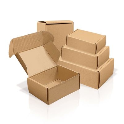 Özel Kraft Kağıt Posta Kutusu Paketleme Geri Dönüştürülebilir Dalgalanmış Karton Posta Kutusu