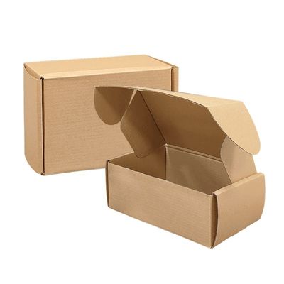 Özel Kraft Kağıt Posta Kutusu Paketleme Geri Dönüştürülebilir Dalgalanmış Karton Posta Kutusu