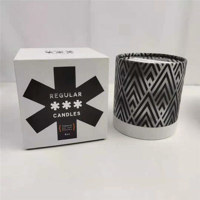 Kapağı ve hediye kutusu ile özel mum kavanozu CMYK / PANTONE baskıdaki ambalaj kutuları