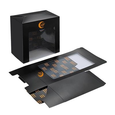 Baseball Şapkası Hediye Tuck Top Kutusu Açık PVC Pencere ve Parlak Laminasyon