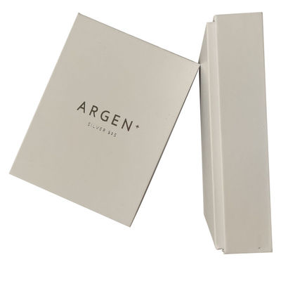 lüks kapağı ve taban kutusu 157g Sanat Kağıdı 1000g Karton Beyaz Mücevher Paket Kutusu
