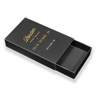 Geri dönüştürülmüş Sert Küçük Kağıt Kutusu Paketleme UV Finish Özel Kaydırma Kutusu Paketleme