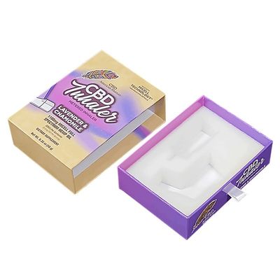 4C/UV/Laminasyon/Embossing/Stamping Meterd Inhaler Kağıt Kaydırıcı Paket Kutusu Köpüklü