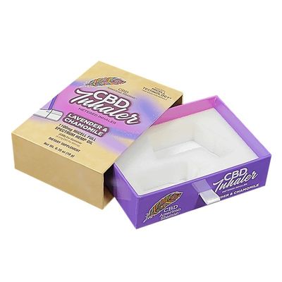 4C/UV/Laminasyon/Embossing/Stamping Meterd Inhaler Kağıt Kaydırıcı Paket Kutusu Köpüklü