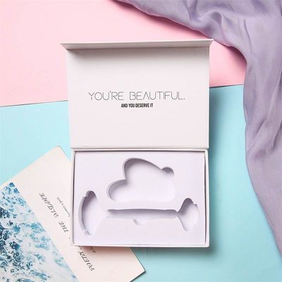 Kitap Flap Kutusu Özel Logo Yazdırılmış Guasha Jade Gua Sha Roller Aracı için Manyetik Sert Kutusu