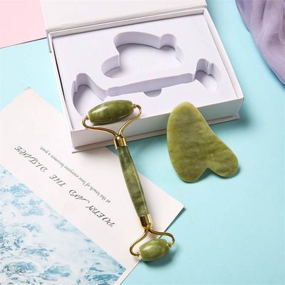 Kitap Flap Kutusu Özel Logo Yazdırılmış Guasha Jade Gua Sha Roller Aracı için Manyetik Sert Kutusu