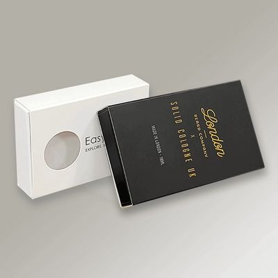 Özel Logo Sabun Çiçekli Hediye Kutuları Sabun Paketi Yazdırma Açık Pencereli Kağıt Kutu