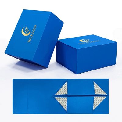 Katlanabilir Düz Paket Manyetik Hediye Kutuları Manyetik Kapalı Lüks Katlanabilir Kutu