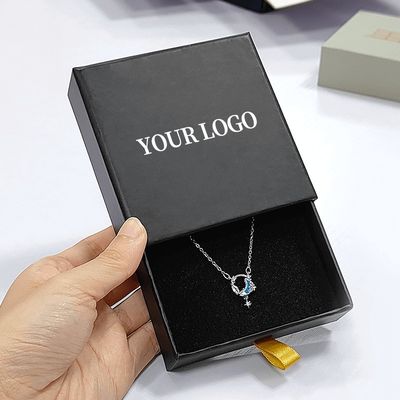 Diğerleri Kutu Tipi Dalgalanmış Karton Mücevher Dolabı Kolye Kutuları Küpeler ve Yüzükler