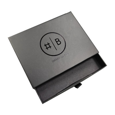 Fancy Magnet Box Hard Flat Luxury Folding Storage Müşterinin logosu ile siyah hediye kutusu