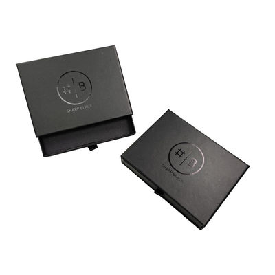Fancy Magnet Box Hard Flat Luxury Folding Storage Müşterinin logosu ile siyah hediye kutusu