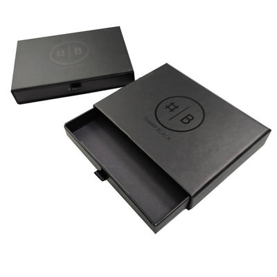Fancy Magnet Box Hard Flat Luxury Folding Storage Müşterinin logosu ile siyah hediye kutusu