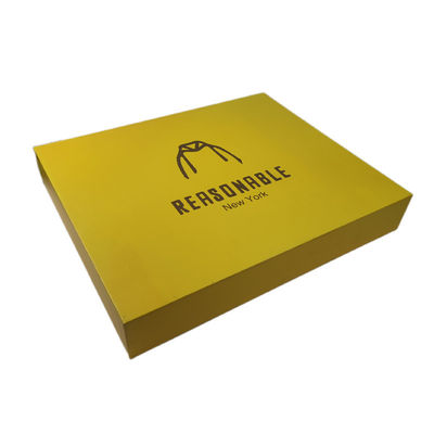 Özel Logo Yazdırma Karton Sarı Çekici Kaydırıcı Çekmece Tişört Paketleme Kutusu
