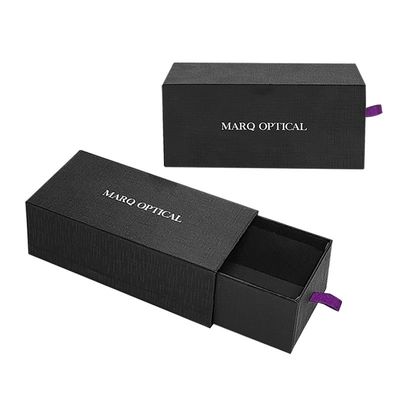 Elegant keten desenini çıkartıp kaydırma logosu paketleme için gümüş folyo damgalanmış kutular