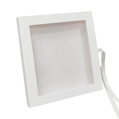 Kapat Kitap Şekilli PVC Açık Üst Pencere Makineli Karton Paket Kutusu Şeritli