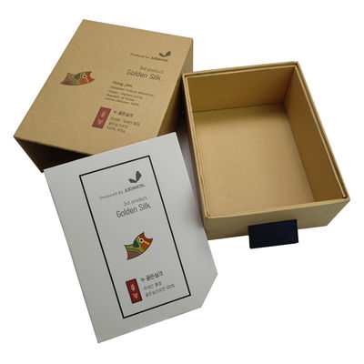 Kraft Beyaz Özel Hediye Mücevherler Saatler ve Küpeler İçin Kağıt Paket Kutusu