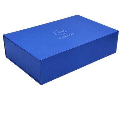 Lüks ambalaj için özelleştirilmiş Matt / Parlak Laminated Clamshell Manyetik Hediye Kutusu