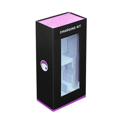 Power Bank Şarj Kablosu Paketi için Lüks Manyetik Hediye Kutusu Özel Baskı Logo ile