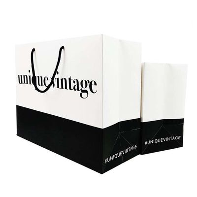 Özel Logo Giyim Alışveriş Hediye Mücevher Paketleme Altın Pullu Kağıt Torba