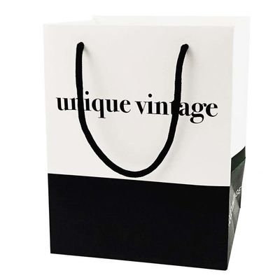 Özel Logo Giyim Alışveriş Hediye Mücevher Paketleme Altın Pullu Kağıt Torba