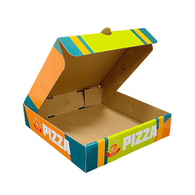 Geri dönüştürülmüş özel logo kraft kağıt dalgalanmış ambalaj katlanabilir patates kızartması patates cipsi pizza kutusu ambalaj götürülebilir kutular