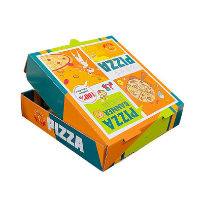 Geri dönüştürülmüş özel logo kraft kağıt dalgalanmış ambalaj katlanabilir patates kızartması patates cipsi pizza kutusu ambalaj götürülebilir kutular