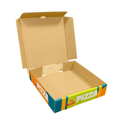 Geri dönüştürülmüş özel logo kraft kağıt dalgalanmış ambalaj katlanabilir patates kızartması patates cipsi pizza kutusu ambalaj götürülebilir kutular
