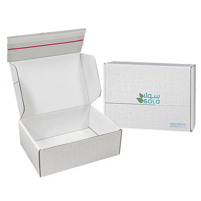 Özel Logo Gömülü Karton Nakliye E Ticaret Paketleme Kutusu Gözyaşları Çizgi Fermuar Kutusu