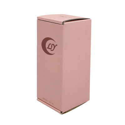 Özel Logo Mücevher Kutusu pembe Kozmetik Kağıt Hediye Dalgalanmış Kutusu Paket Kutusu