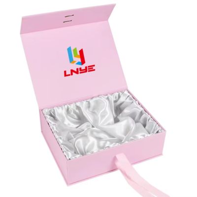 Özel Logo Lüks Manyetik Hediye Kutusu Kozmetik Giyim Peruk Hediye Seti Paketleme