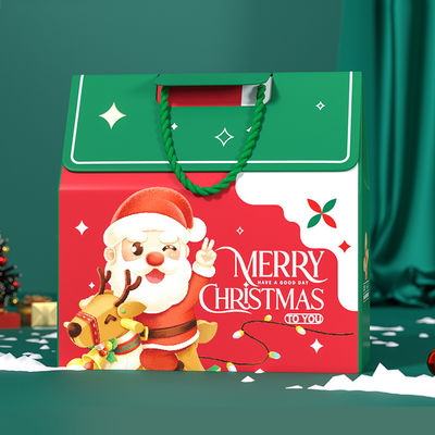 Özel Lüks Noel Hediye Kutusu Taşıma 157g Sanat Kağıdı 1000g Karton