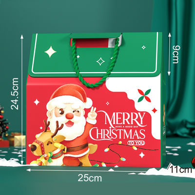 Özel Lüks Noel Hediye Kutusu Taşıma 157g Sanat Kağıdı 1000g Karton