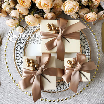 Özel Biyodegradable Paketleme Düğün Favori Kozmetikler için hediye kutuları Partiler Etkinlikler