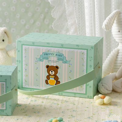 Toptan Satış Özel Çocuklar için Çevre Dostu Karton El Yapımı Ambalaj Hediye Kutusu Oyuncak Saklama Kutusu Saplı