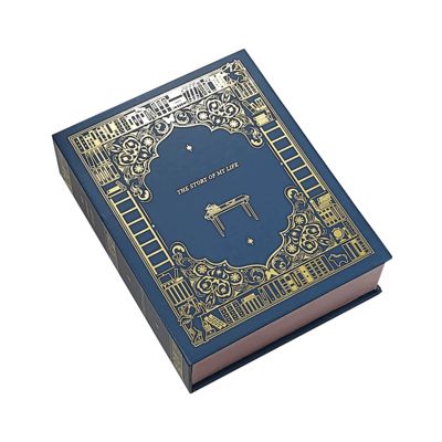 Özel Basılmış Lüks Kitap Şekilli Hediye Kutusu Marka Mumları için Paketleme Premium Düğün Tatil Hediye Çözümü