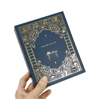 Özel Basılmış Lüks Kitap Şekilli Hediye Kutusu Marka Mumları için Paketleme Premium Düğün Tatil Hediye Çözümü