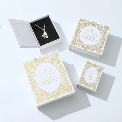 Toptan özel lüks kolye ve küpeler Mıknatıs Kutusu Mücevher Depolama Kutusu