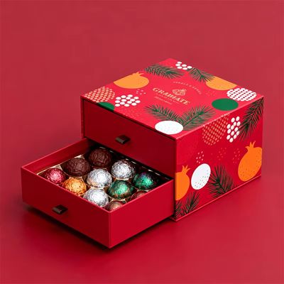 Özel Lüks Kağıt Küçük Çilek Çikolata Çubuğu Paketleme Yüksek Kaliteli Hediye Kutusu