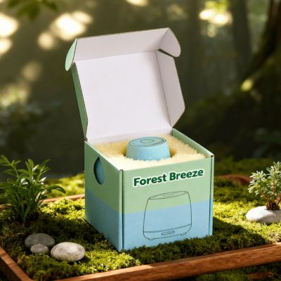 Kişiselleştirilmiş Kişiselleştirilmiş Lüks Renkli Küçük Dalgalanmış Nakliye Posta Kutusu Kozmetik için logo ile