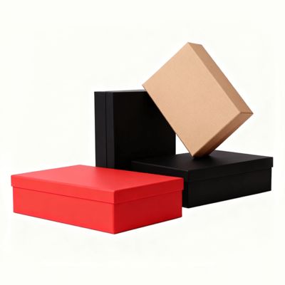 Özel Lüks Turuncu Kapak Tabanlı Düz Paket Hediye Kutuları Seti ve Kağıt Çanta Özellikleri Mat Laminasyon Kabartma Altın Varak Baskı