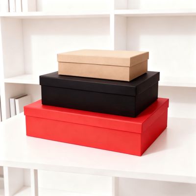 Özel Lüks Turuncu Kapak Tabanlı Düz Paket Hediye Kutuları Seti ve Kağıt Çanta Özellikleri Mat Laminasyon Kabartma Altın Varak Baskı